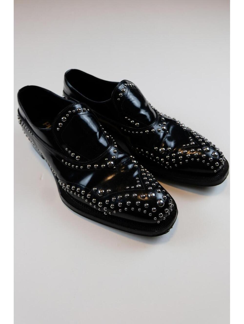 Prada 2012 Brogue Studded Dress Shoes